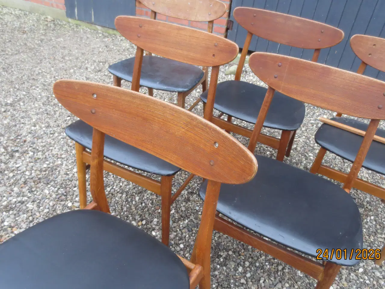 Billede 4 - 6 stk Teak stole Farstrup Model 210