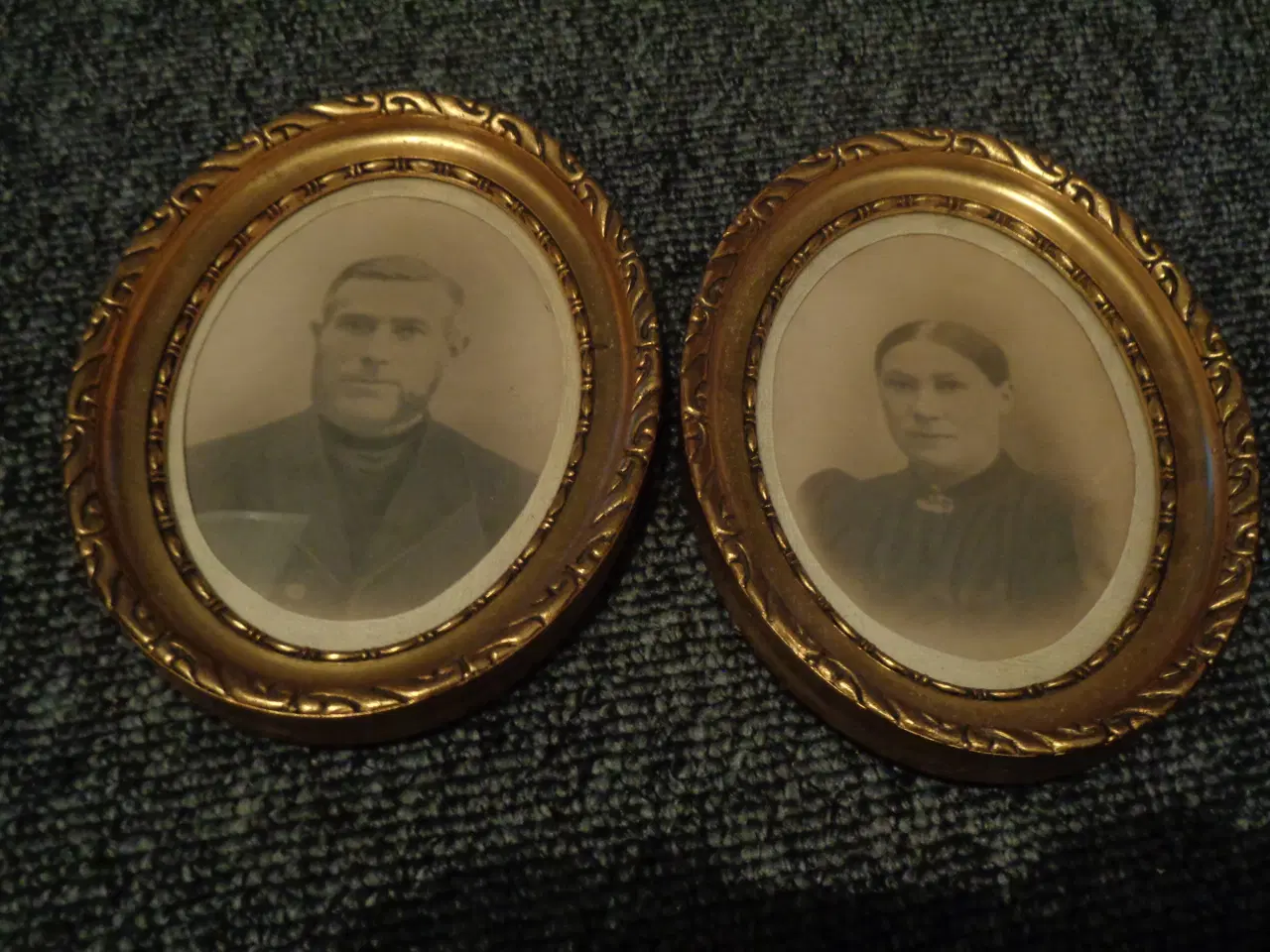 Billede 1 - Ovale rammer med buet glas 