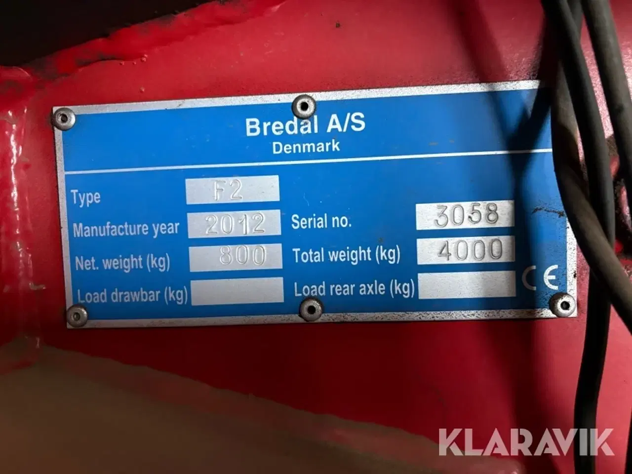 Billede 4 - Gødningsspreder Bredahl F2