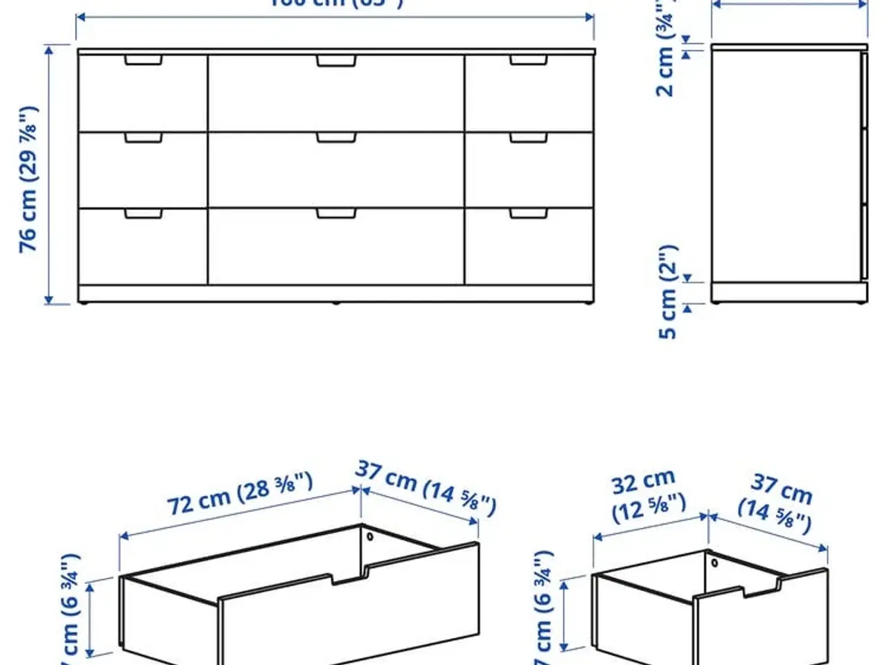 Billede 5 - IKEA NORDLI kommode – 9 skuffer, næsten som ny