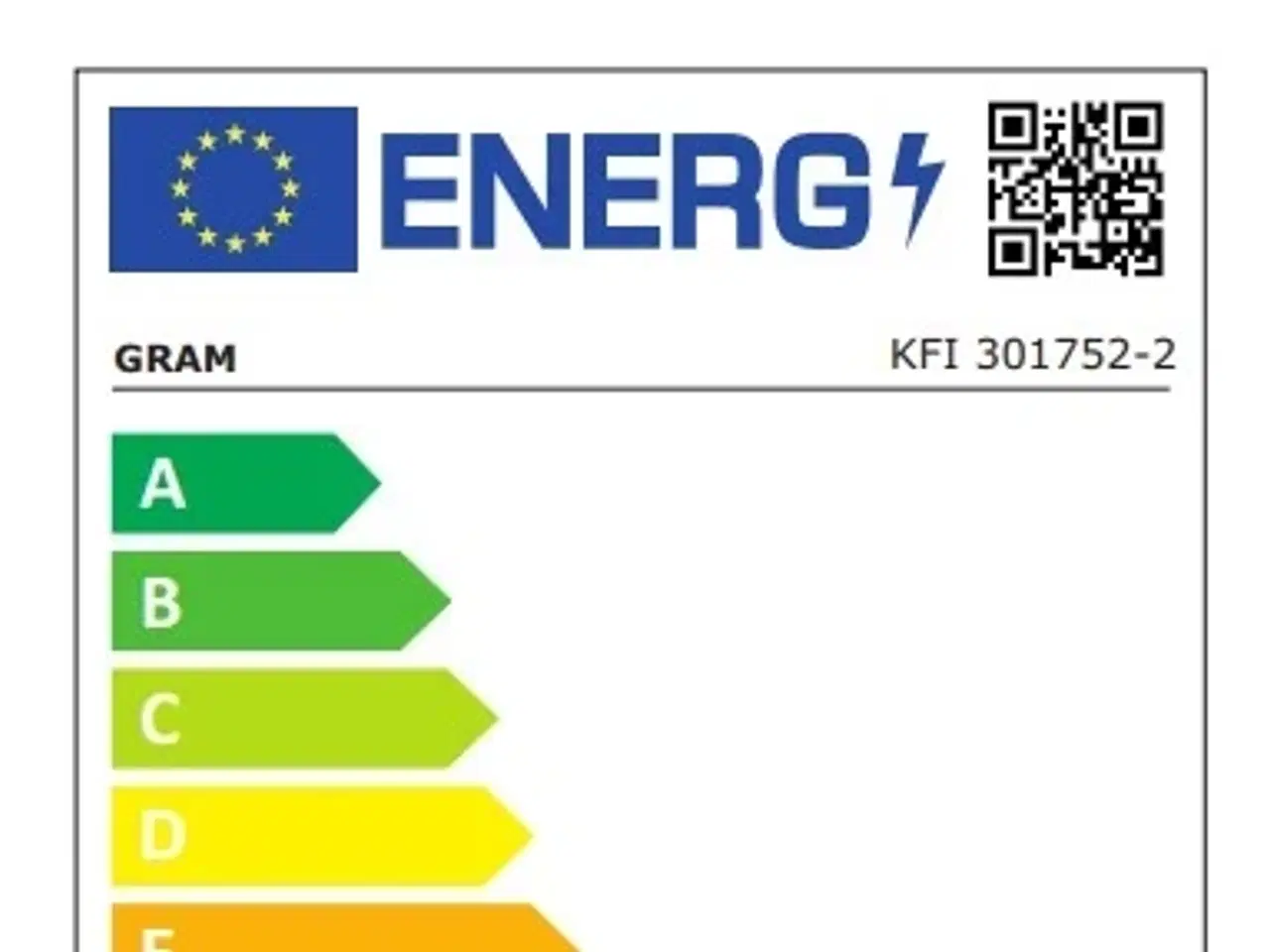 Billede 2 - DEMO Gram KFI 301752-2 Integrerbar kølefryseskab 