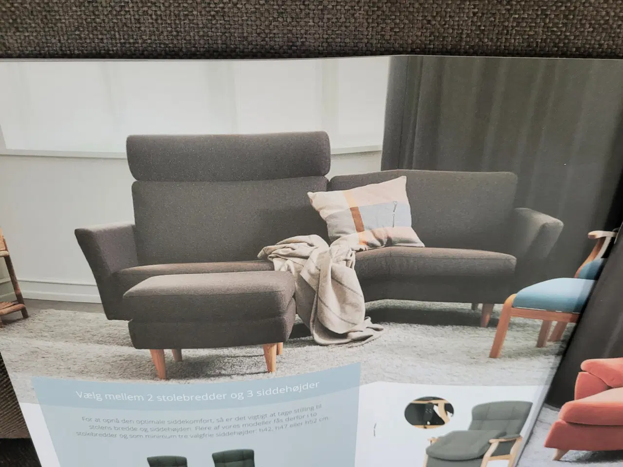 Billede 2 - NY "Designsofa"  sofa med puf.