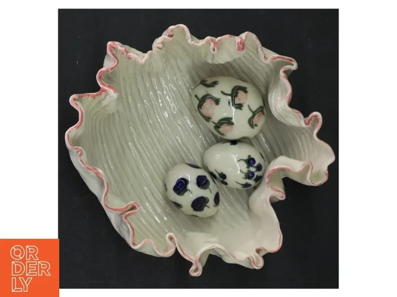 Billede 1 - Porcelænsskal og dekorative æg