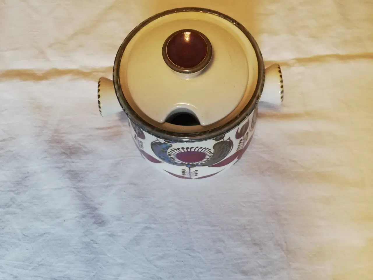 Billede 2 - Royal Copenhagen fajance marmeladekrukke 433/3141