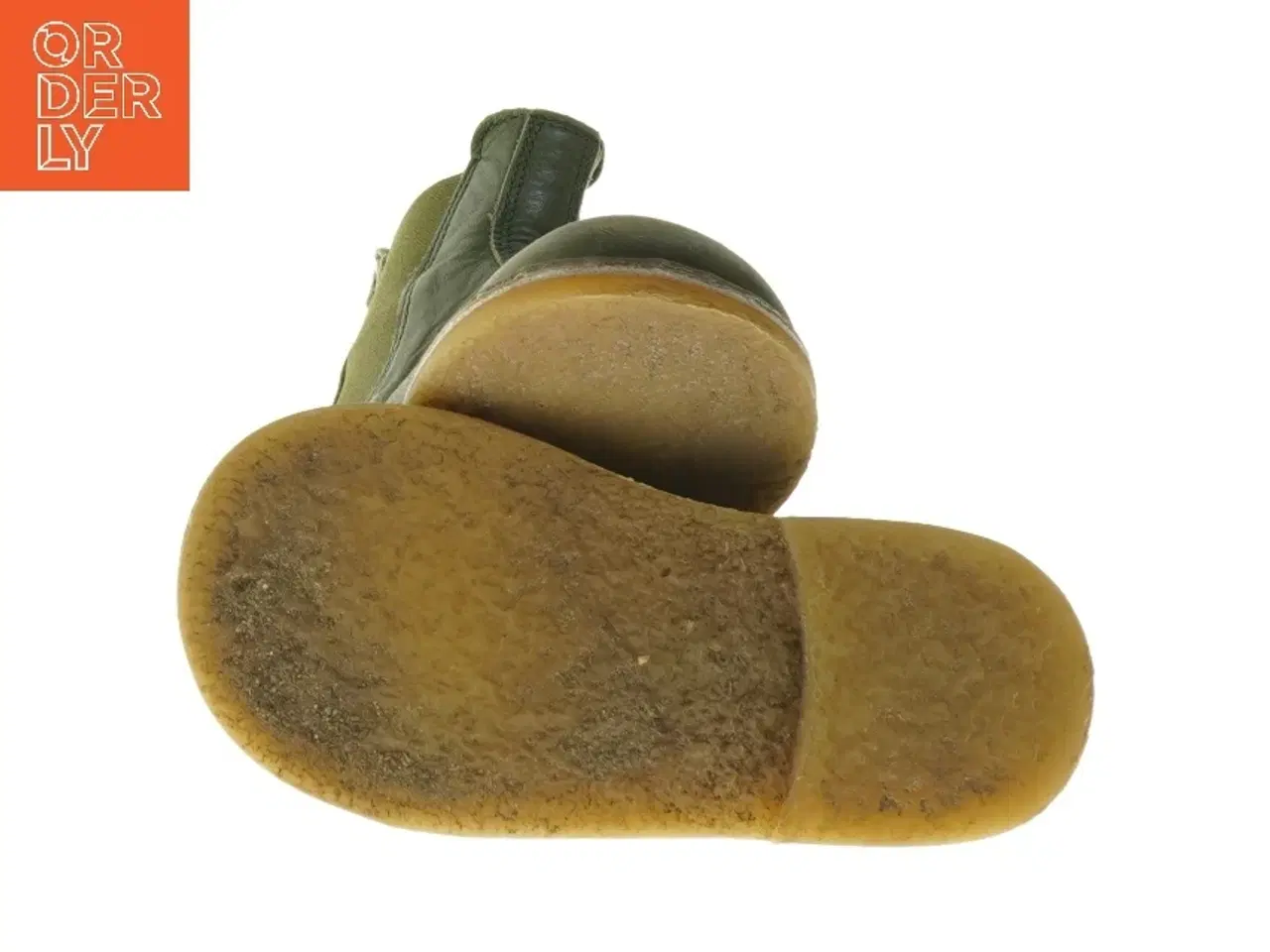 Billede 3 - Grønne børnestøvler i læder, størrelse 24 fra Pompom (str. 24 )