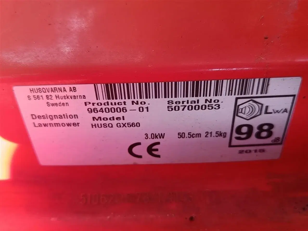 Billede 6 - Husqvarna GX 560 (momsfri)