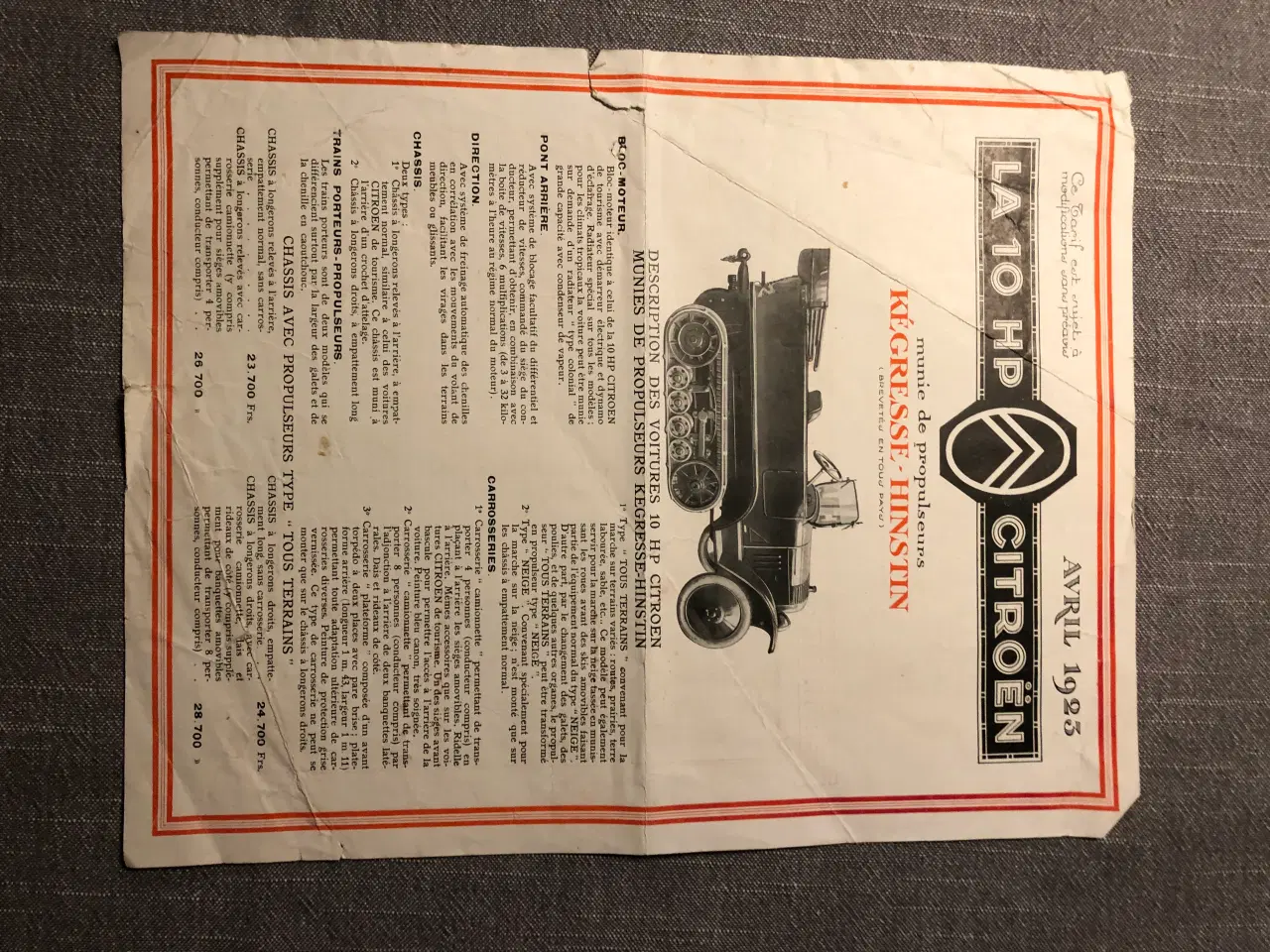 Billede 3 - Citroën gamle bilbrochurer