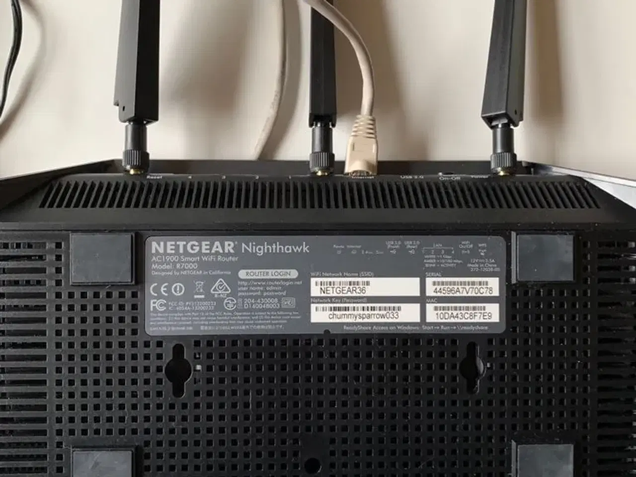 Billede 2 - NETGEAR R7000 Trådløs router Desktop