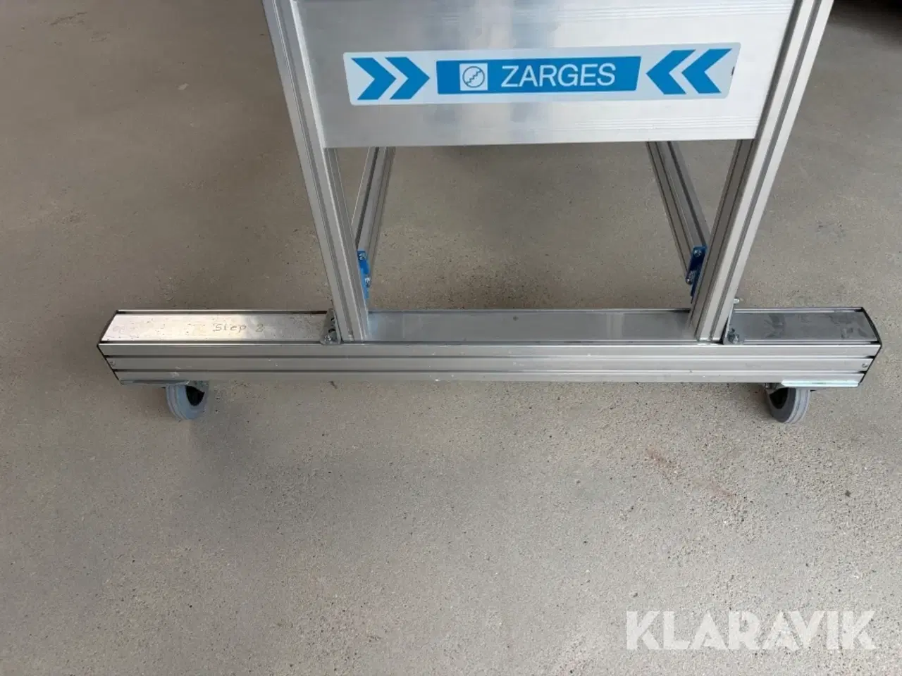 Billede 10 - Rapos på hjul Zarges 5 trins specialfremstillet Tüv godkendt