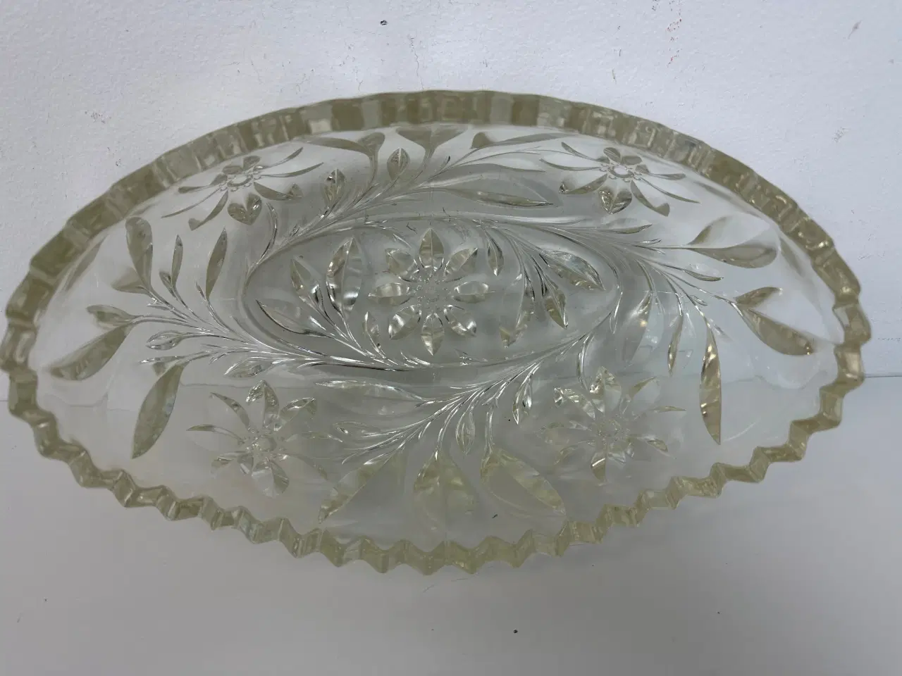 Billede 9 - Stor skål i krystalglas, vintage
