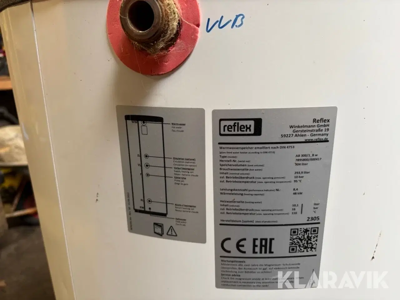 Billede 5 - Varmvandsbeholder Reflex AB 300/1_B w