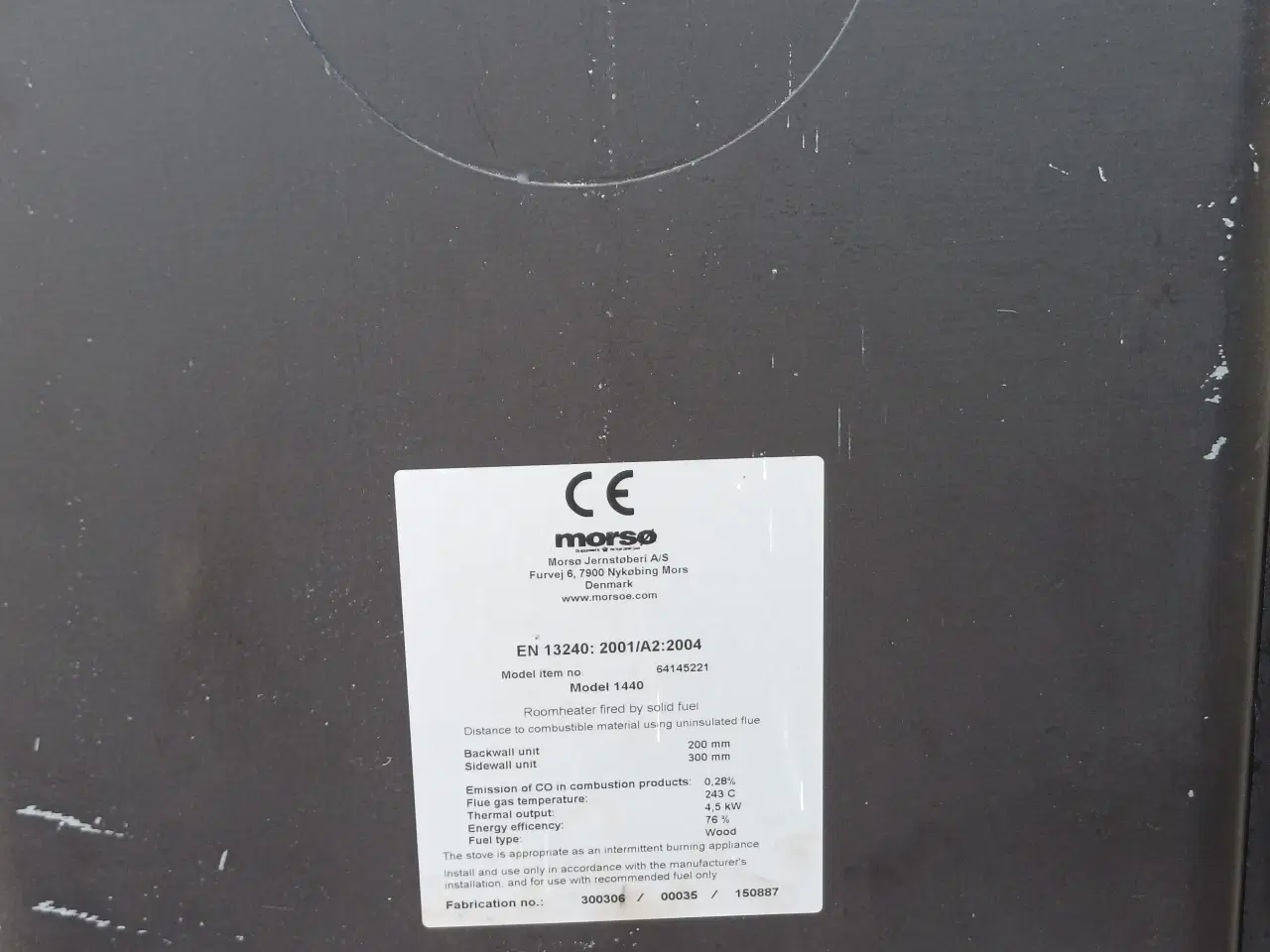Billede 4 - Morsø 1440 brændeovn