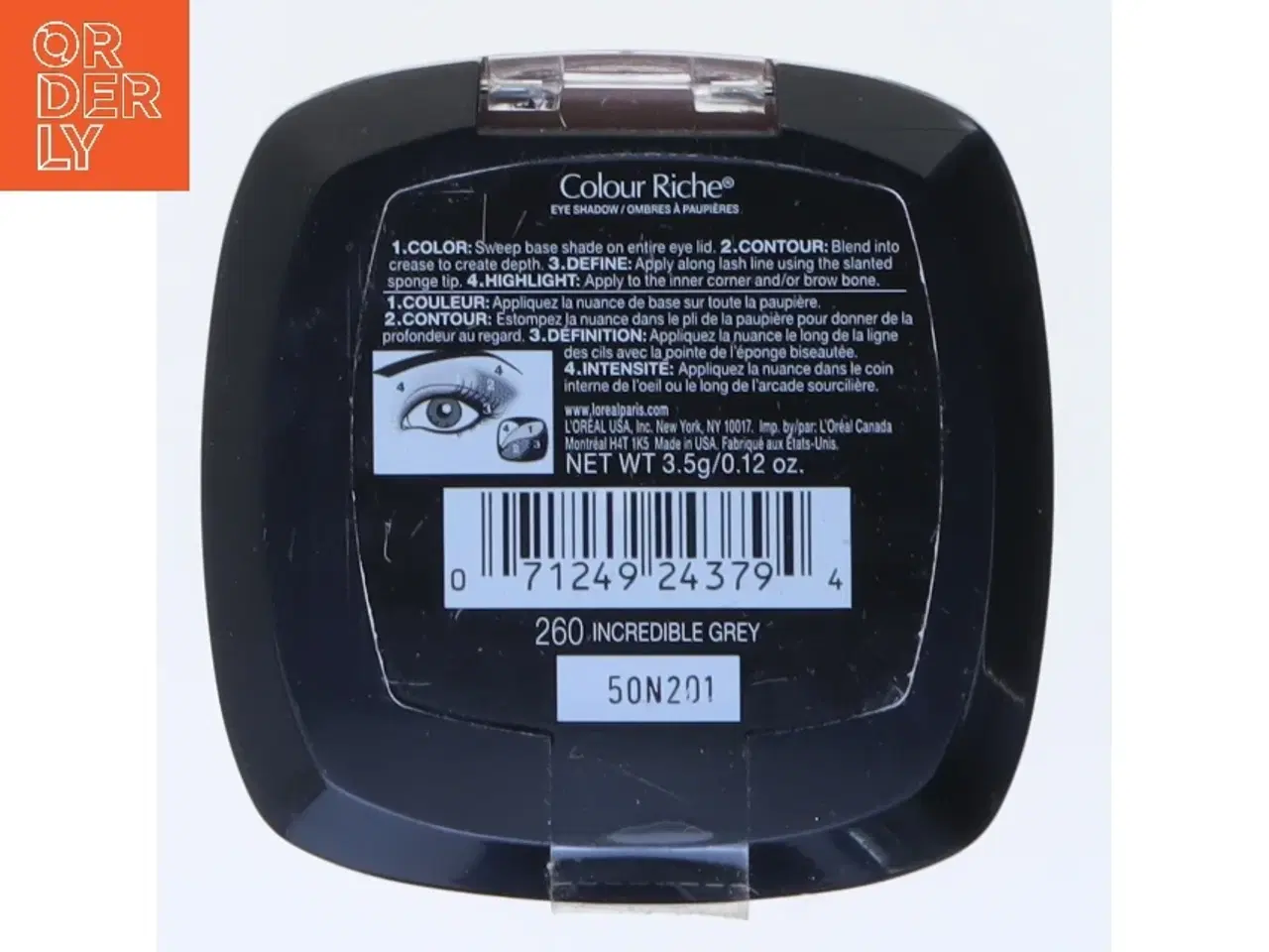 Billede 2 - Øjenskygge 260 Incredible Grey fra L’oréal (str. 6,5 cm)