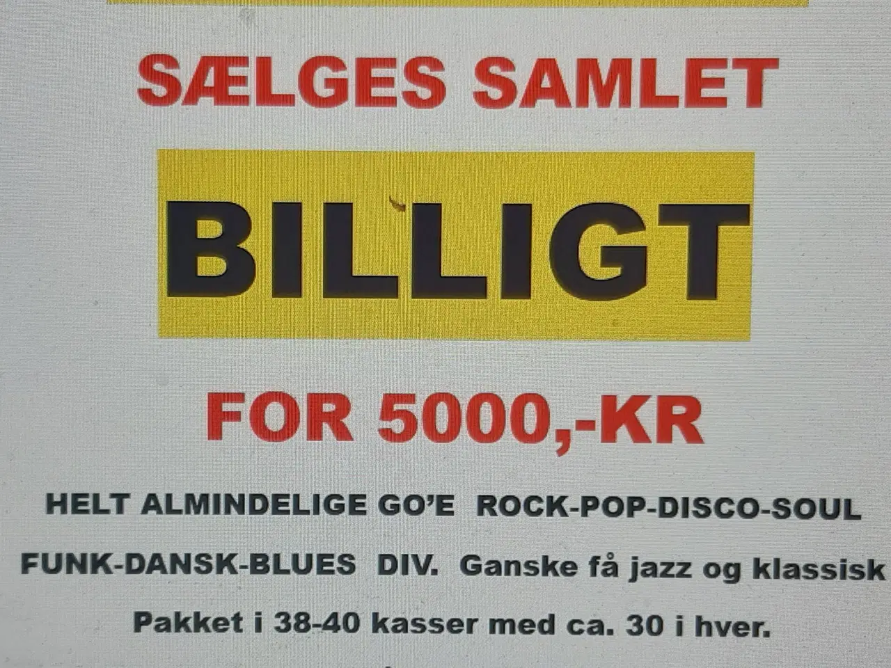 Billede 3 - LP'ER STOR SAMLING ca 1100 - 1200 STK