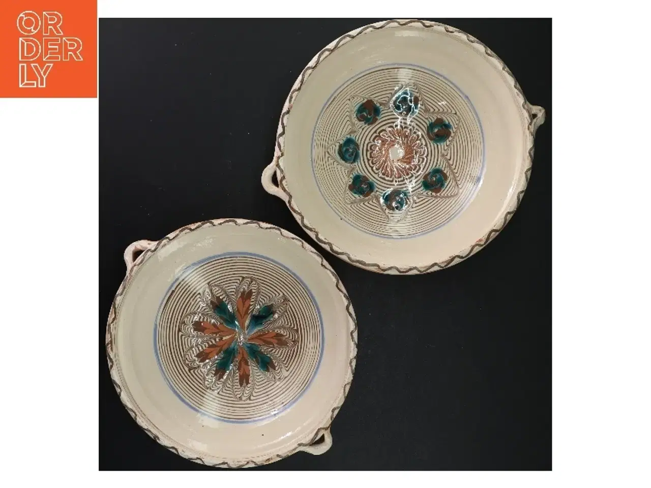 Billede 5 - Håndlavet lerskåle (str. 24 x 7 cm)