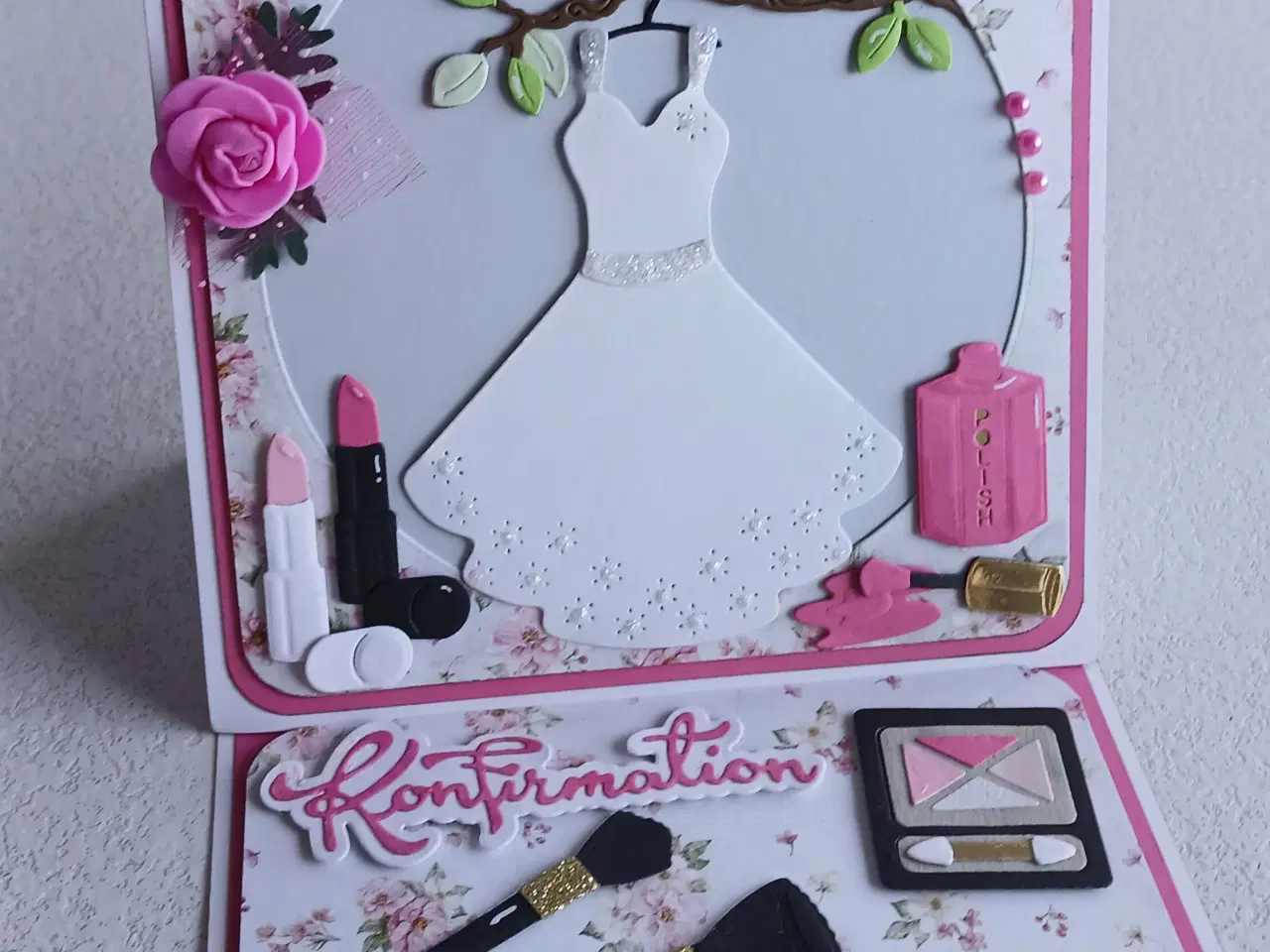 Billede 3 - Konfirmationskort til piger Sælges