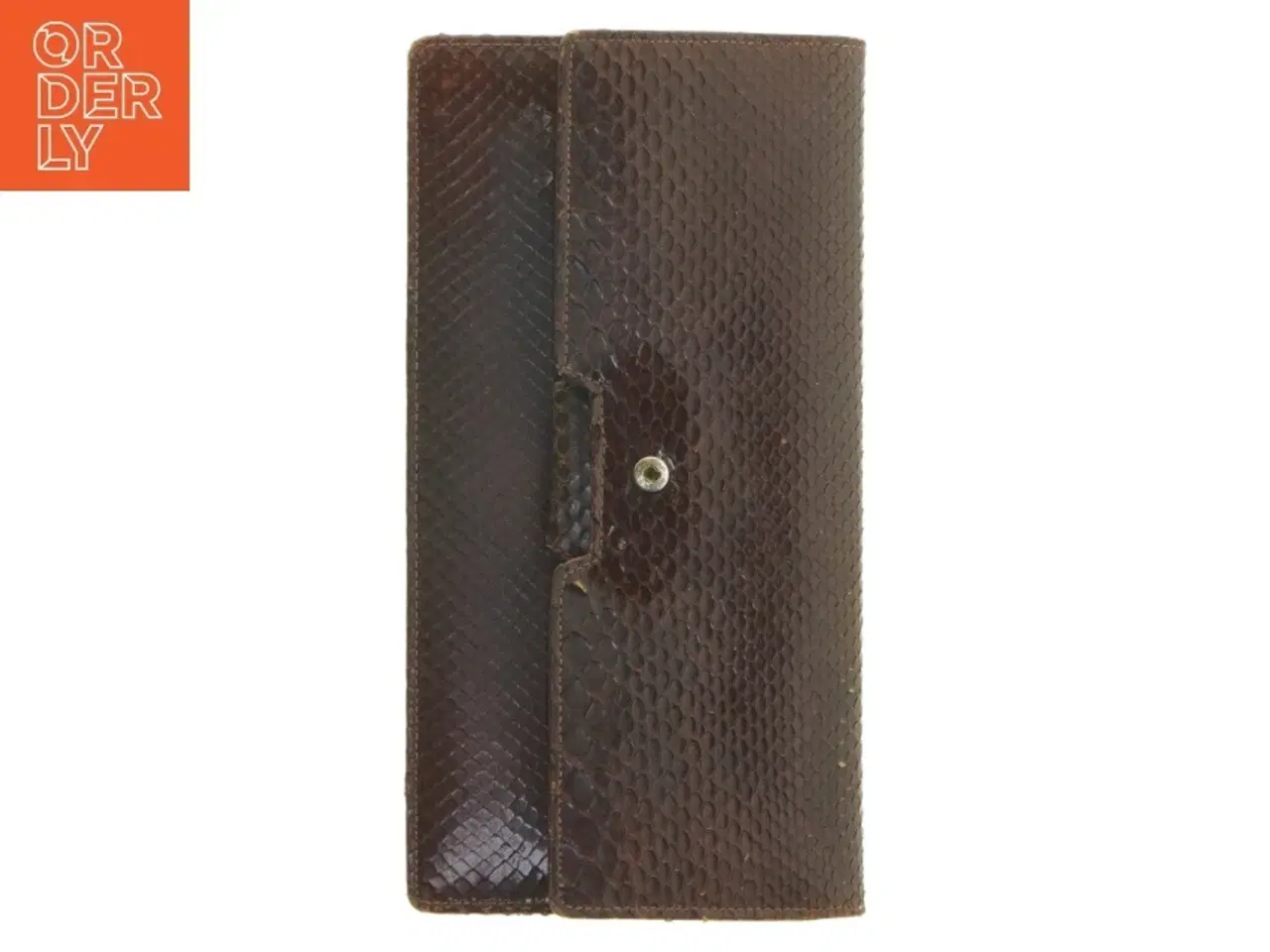 Billede 6 - Brun clutch. Firben?  Slange?(str. 25 x 13 cm)