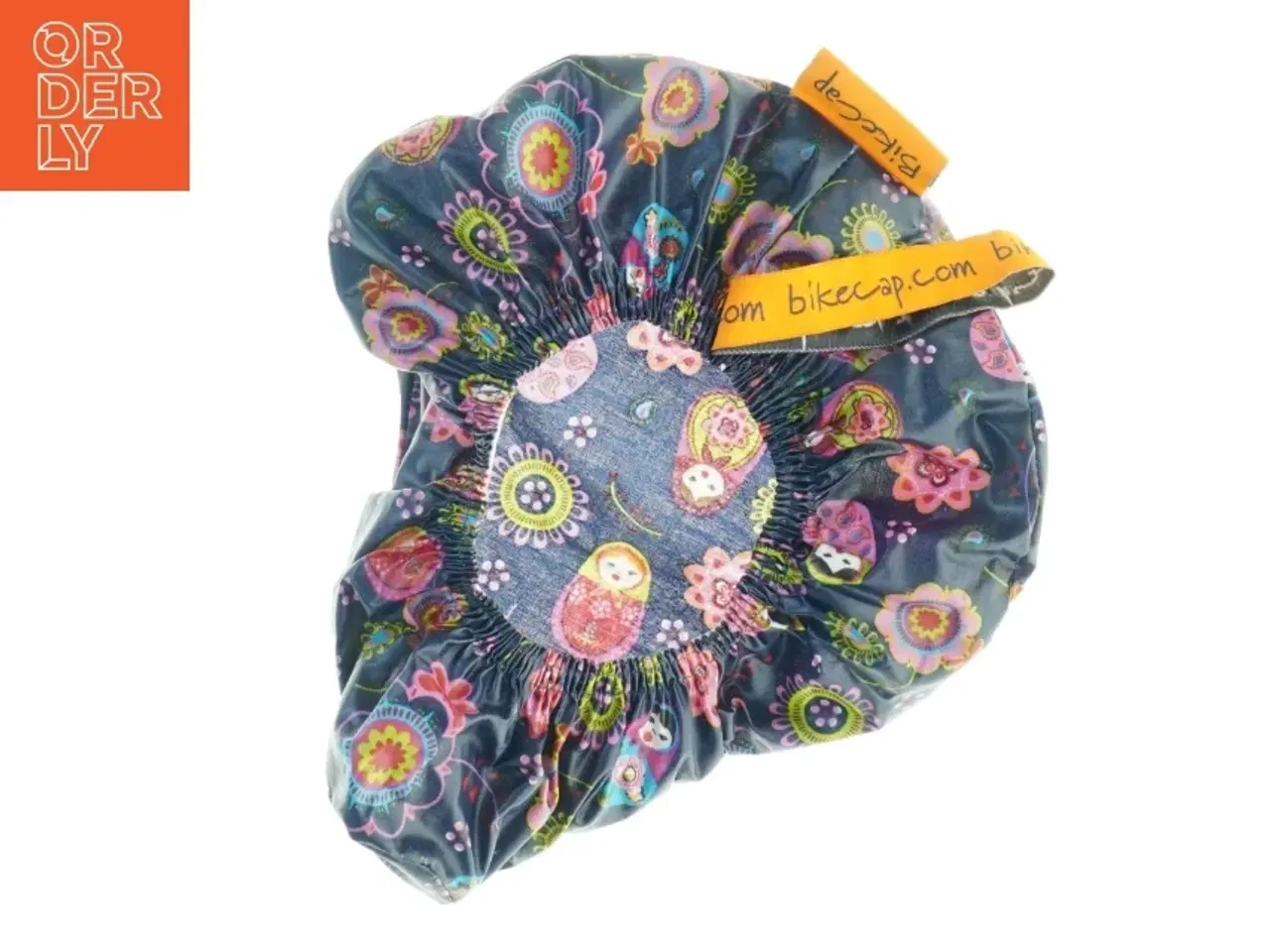 Billede 4 - Cykelsadelbetræk med farverigt mønster fra Bikecap (str. 25 x 22 cm)