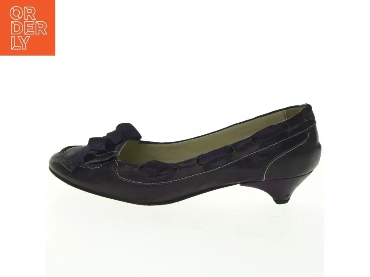 Billede 1 - Mørkelilla ballerinasko fra Helene Steensby (str. 39)