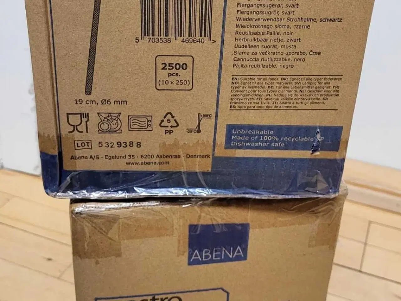 Billede 2 - Flergangssugerør, sort 250 pcs. 19 cm, Ø6 mm