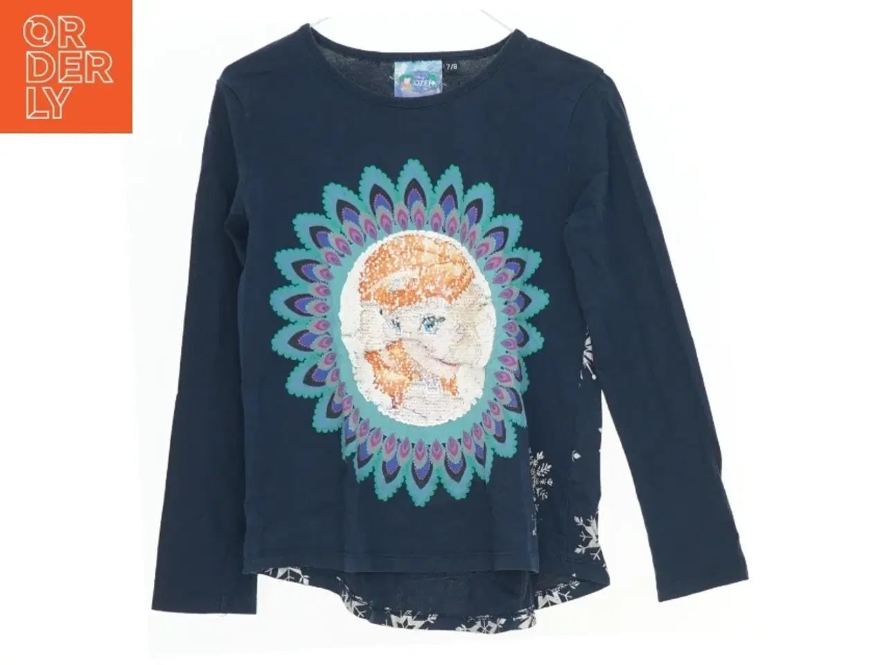 Billede 1 - Langærmet bluse med Frost motiv fra Desigual (str. 122)