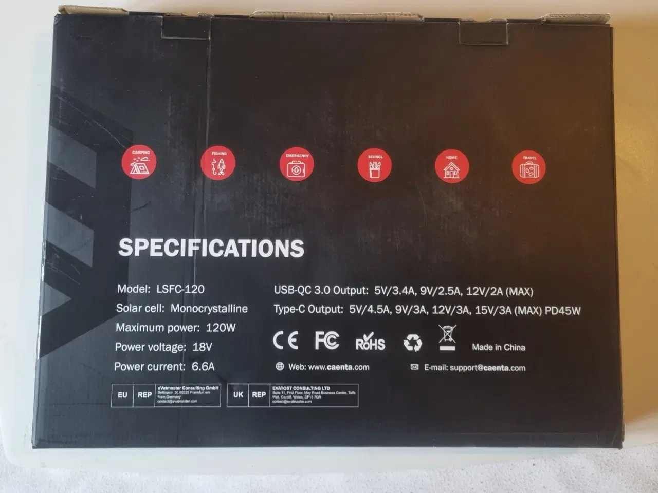 Billede 8 - 120W Flytbar Solcelle / Solar Panel