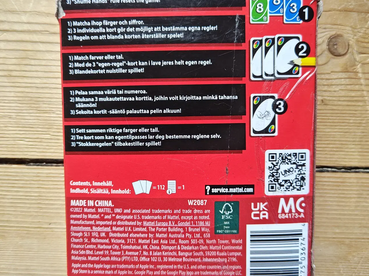 Billede 2 - UNO Kortspil - Brætspil