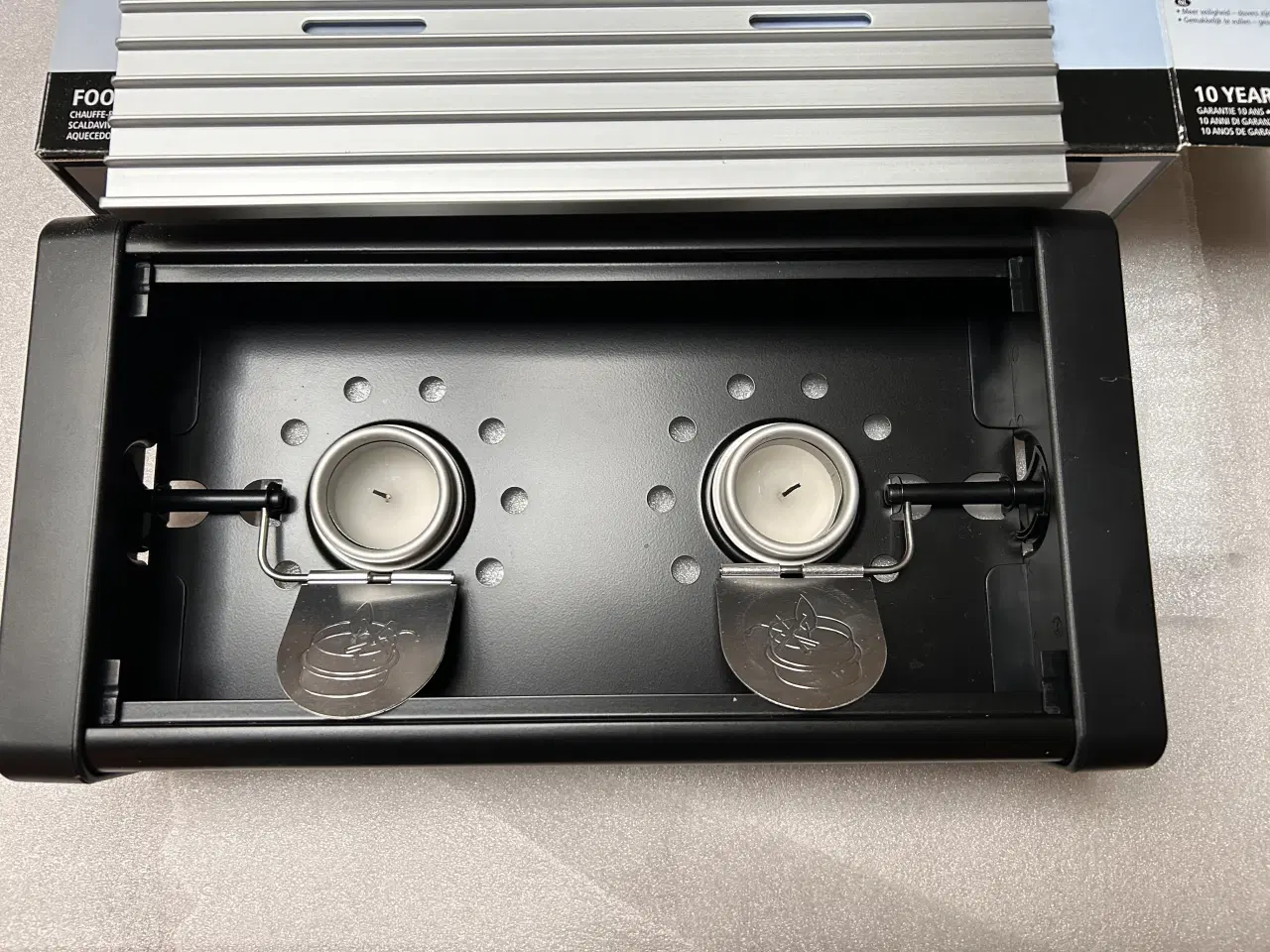 Billede 2 - Madvarmer m. Fyrfadslys