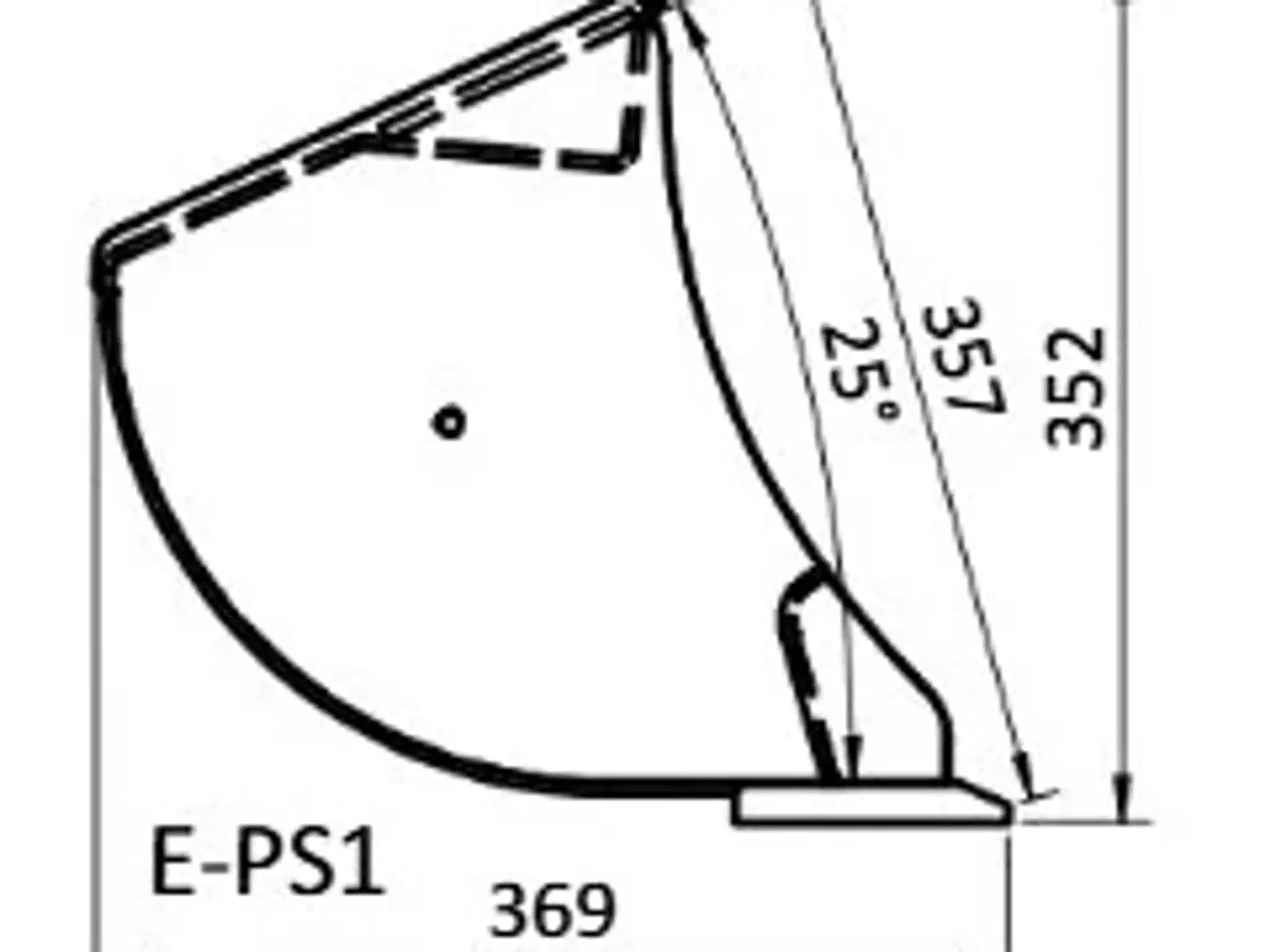 Billede 2 - JST Planerskovl E-PS1, 100-120 cm.