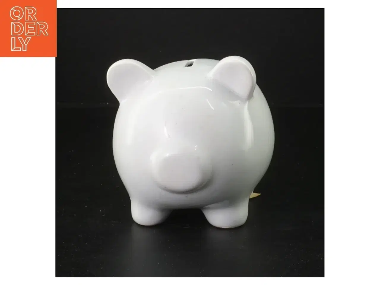 Billede 1 - Hvid sparegris (str. 15x12x11 cm)