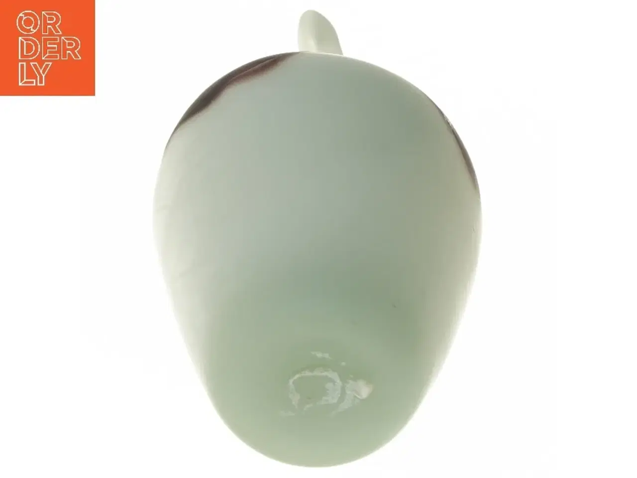 Billede 3 - Dekorativ glas vase med hank (str. 31 cm)