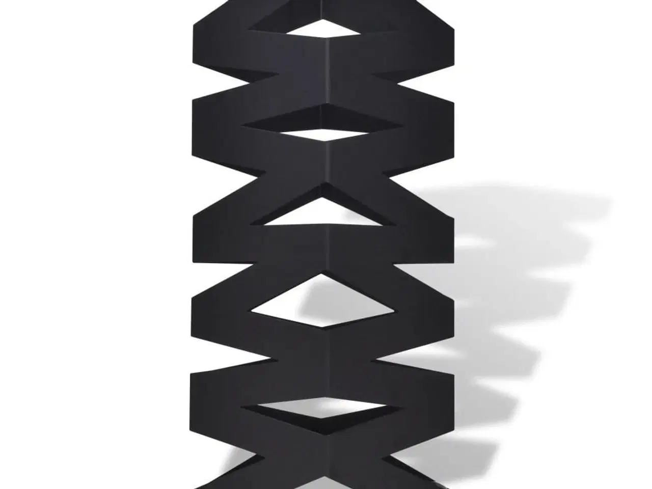 Billede 2 - Sort kvadratisk holder til paraplyer og stokke, stål, 48,5 cm