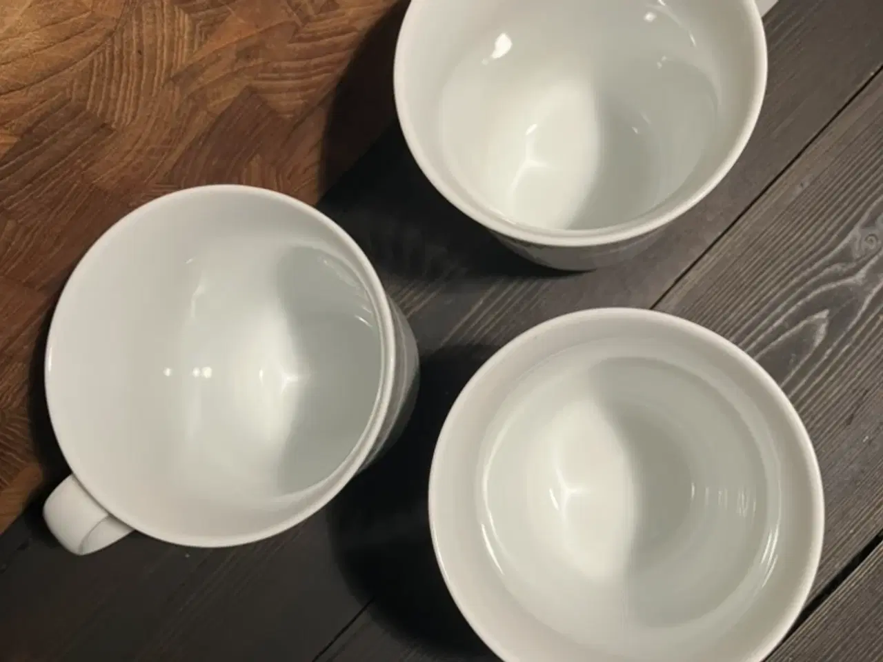 Billede 4 - 3 stk RC Hvid Riflet krus