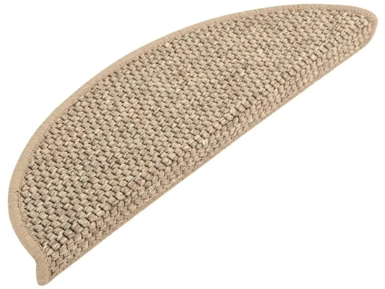 Billede 2 - Selvklæbende trappemåtter 15 stk. 56x17x3 cm sisal-look beige