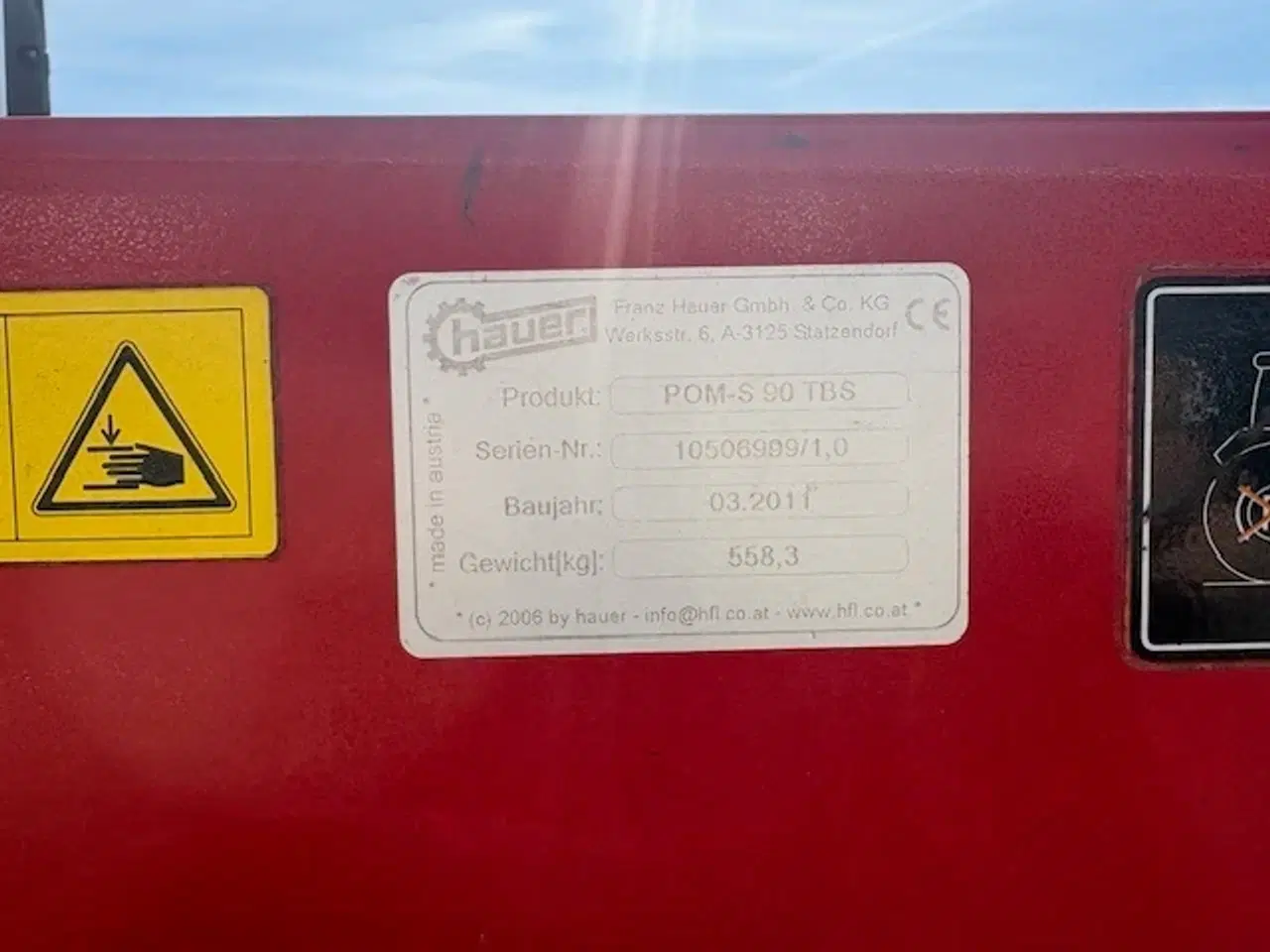 Billede 6 - Massey Ferguson 375 M. HAUER POM 90 FRONTLÆSSER