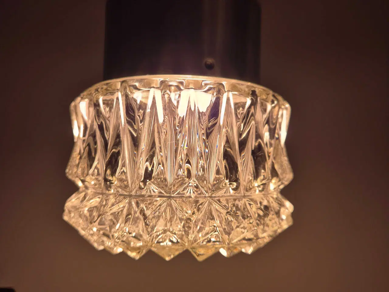 Billede 5 - Sød retrolampe i alu og glas