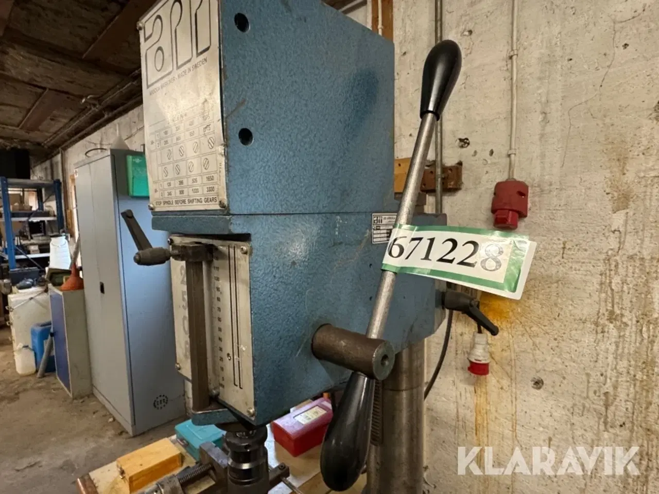 Billede 11 - Såjleborremaskine AB Arboga Maskiner A 2508 med værktøjsskab og tilbehør