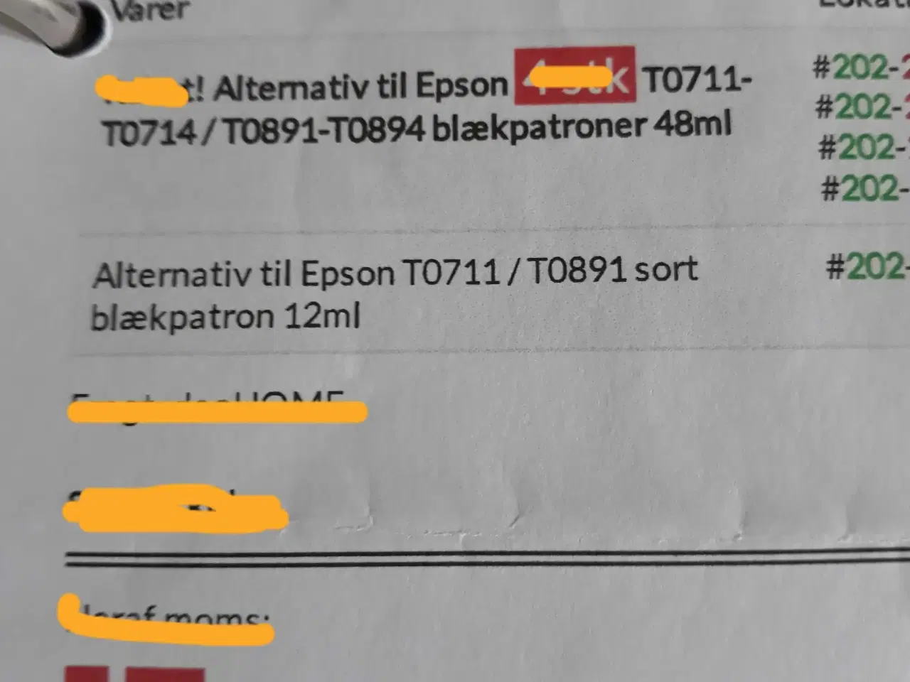 Billede 2 - Printer patroner Epson