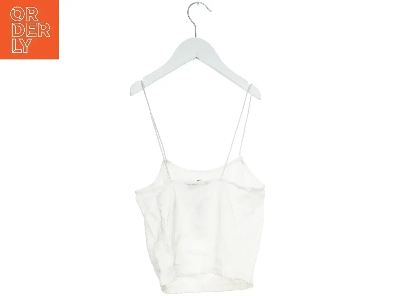 Billede 2 - Hvid top med stropper fra Zara (str. S)