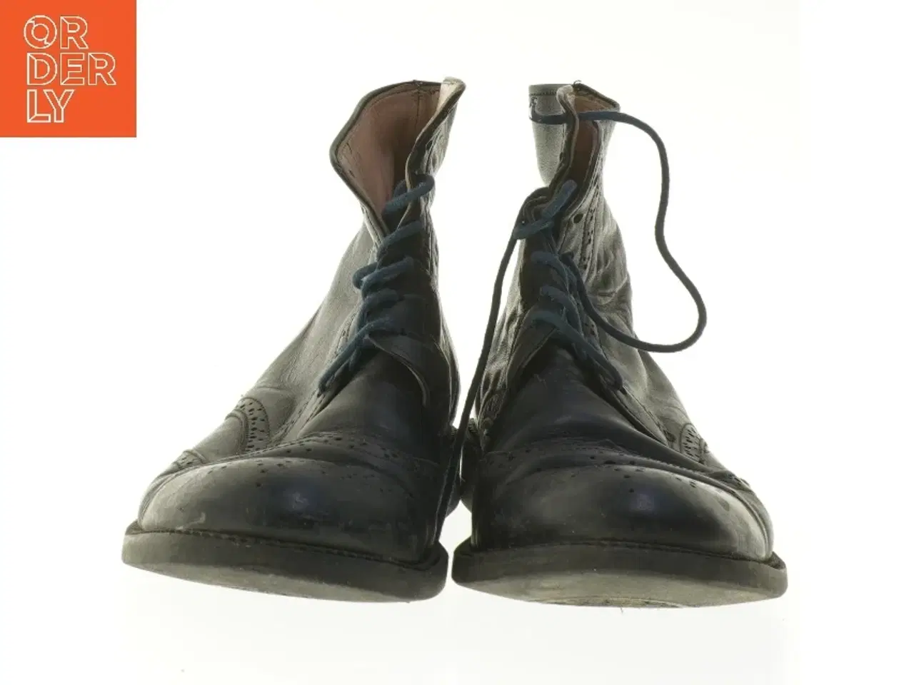 Billede 3 - Læderstøvler med snøre (str. 39 )