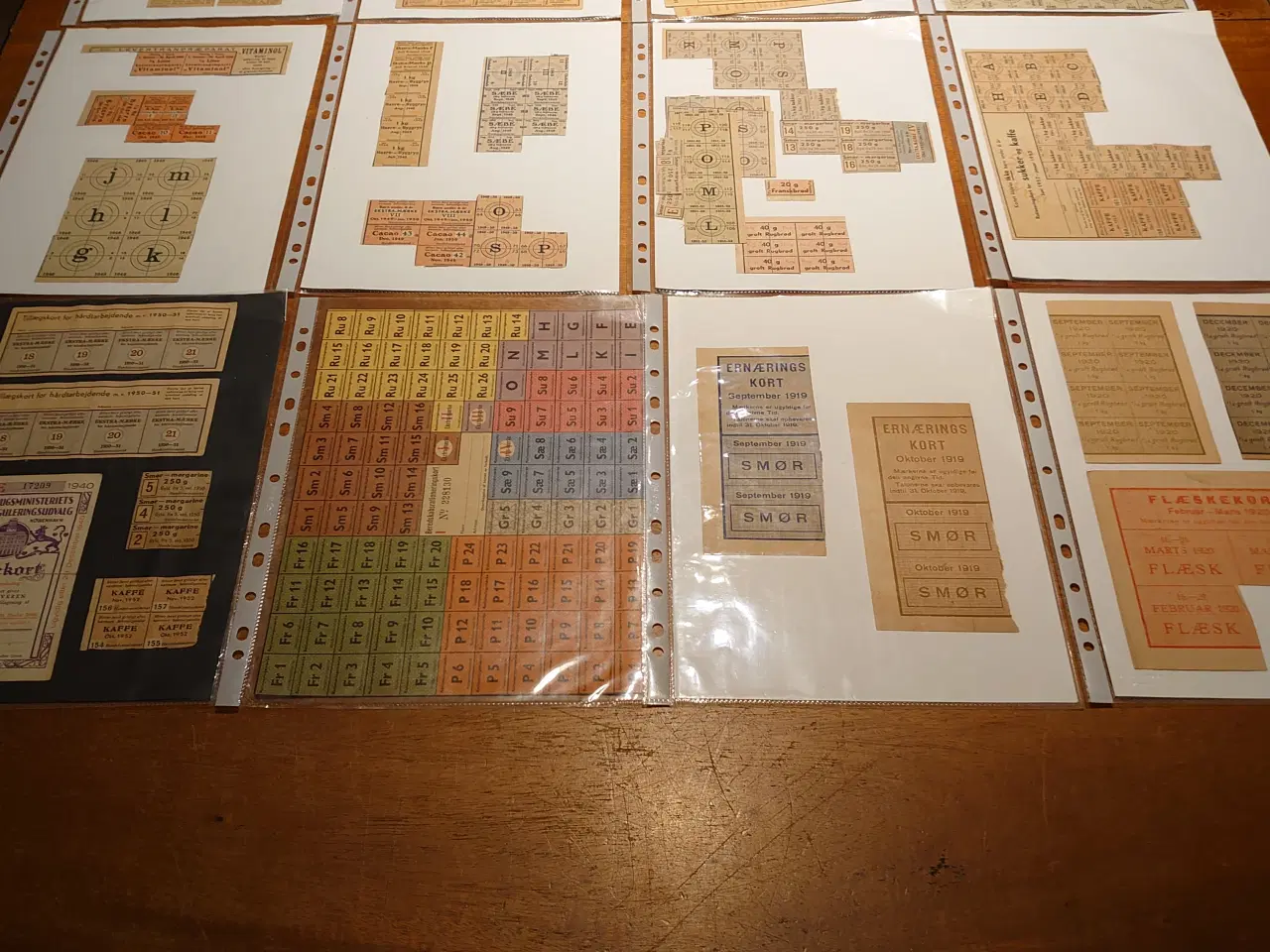 Billede 5 - Stor samling Rationeringsmærker. 1939-52