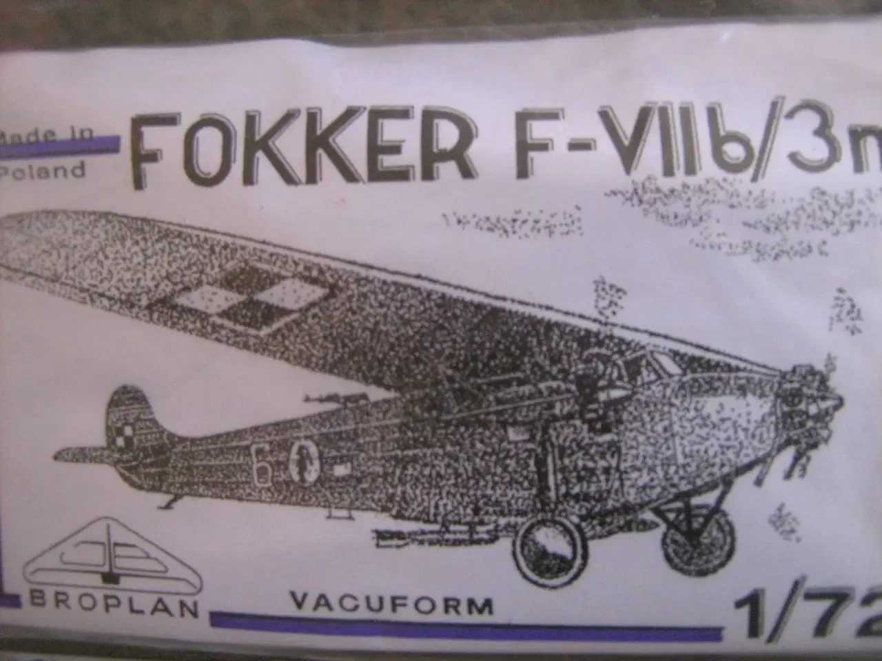 Billede 1 - Broplan Fokker Trimotor 1/72