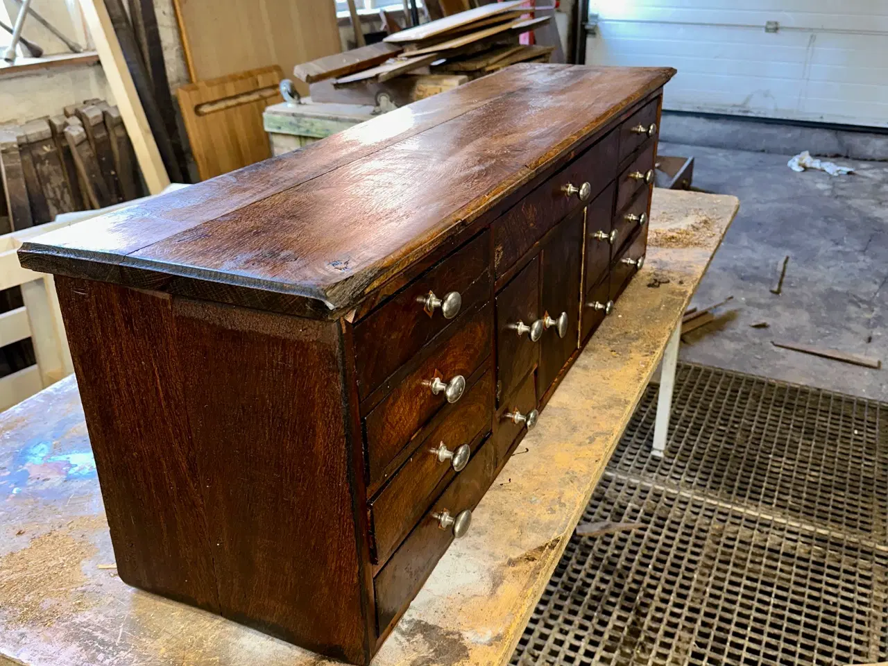 Billede 6 - Antik indsats med skuffer