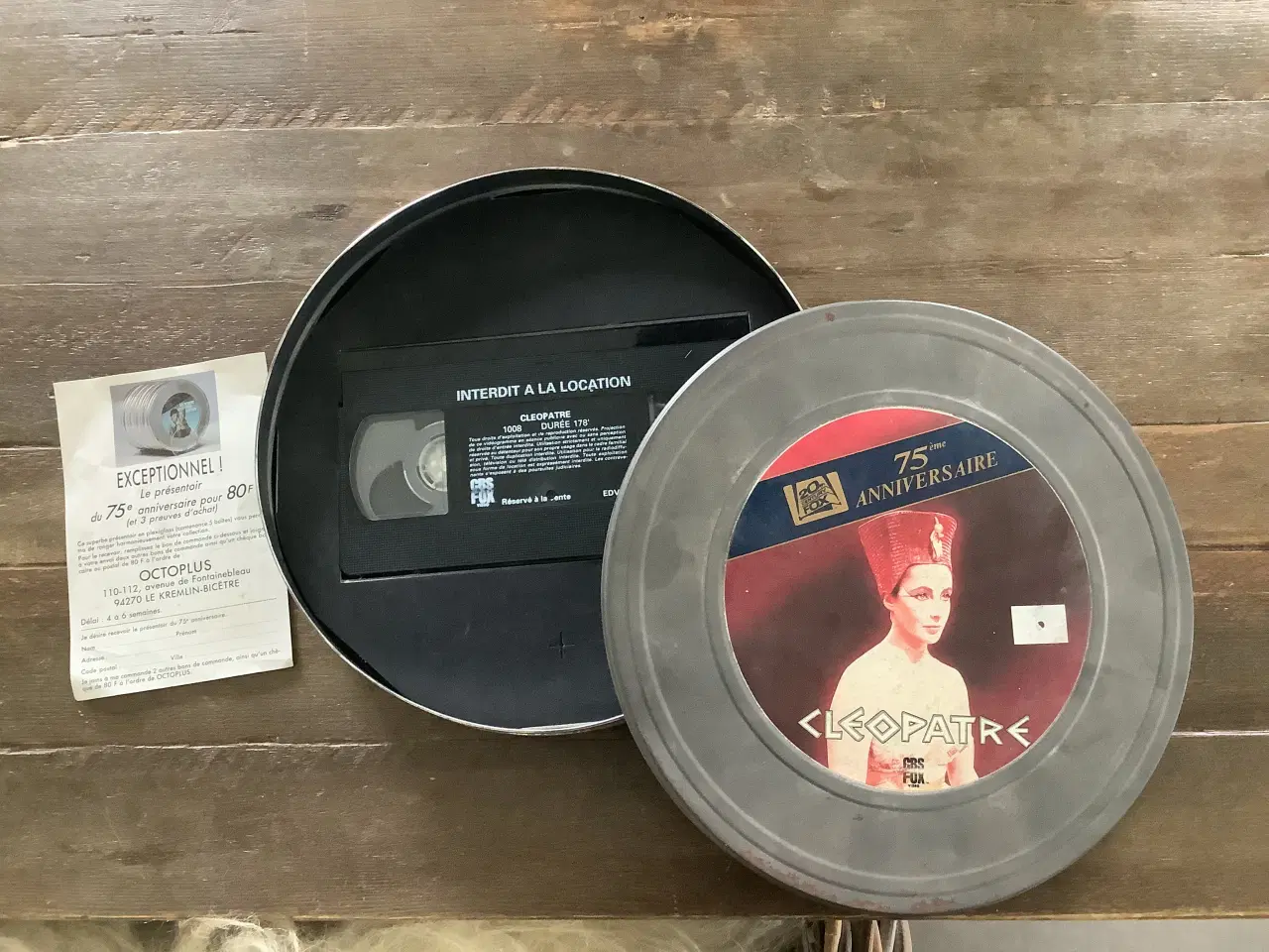Billede 1 - VHS i filmbox. Cleopatra, 1963. Samlerobjekt