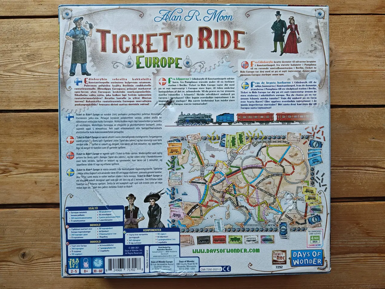 Billede 2 - Ticket to Ride Europe Brætspil