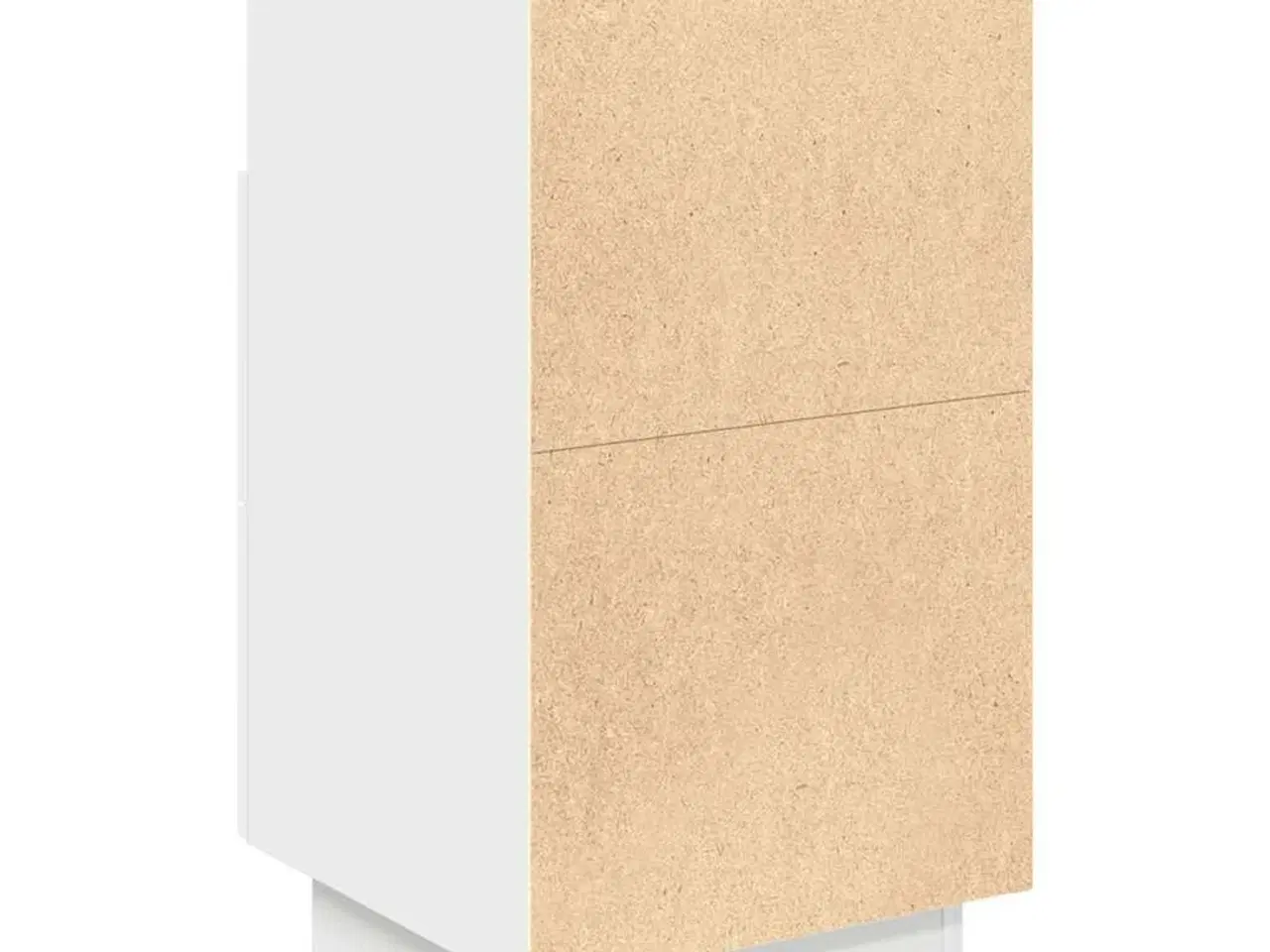 Billede 7 - Sengebord med 2 skuffer 36x36x68 cm hvid