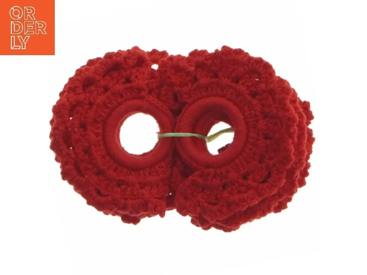 Billede 1 - 8 Hæklede servietringe (str. 8 styk, ø 3 cm)