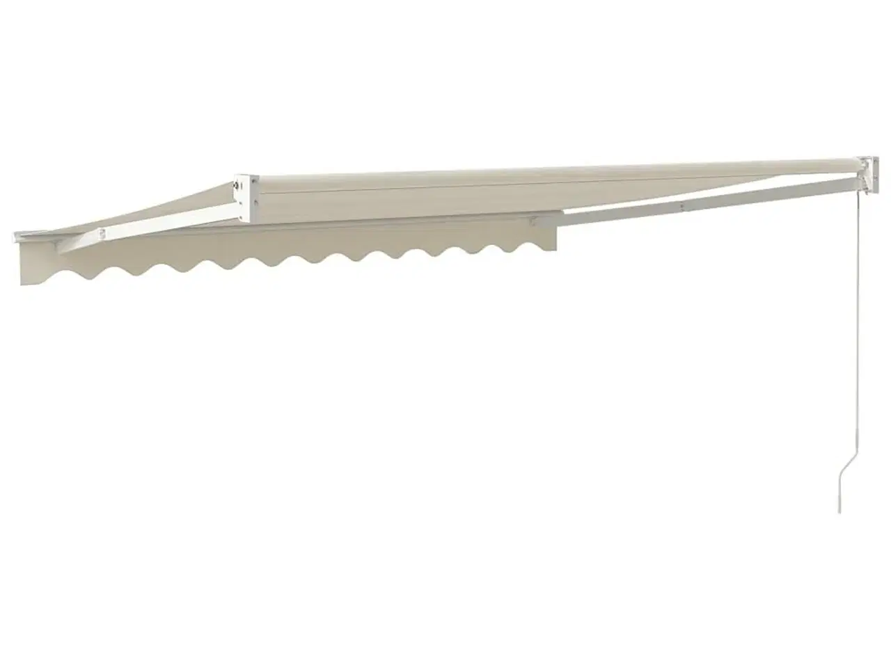 Billede 5 - Foldemarkise manuel betjening 3x2,5 m stof aluminium creme