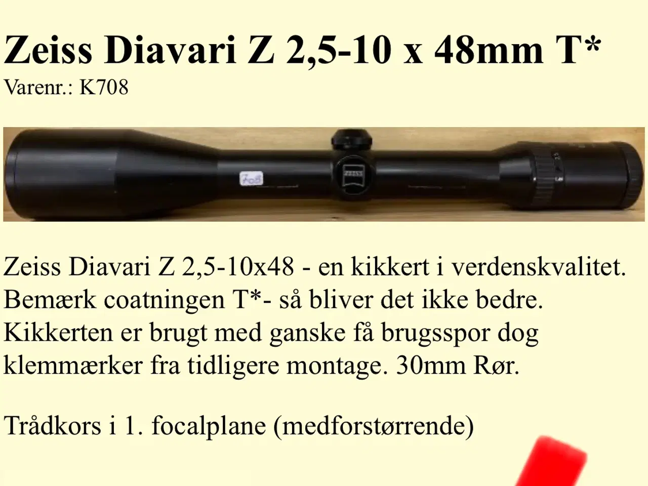 Billede 3 - Zeiss Diavari v 2,5-10x50