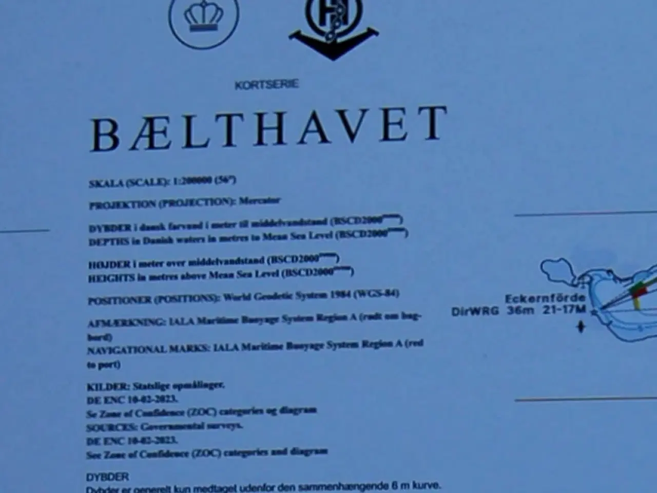 Billede 2 - Dansk Søkort  103 Bælthavet